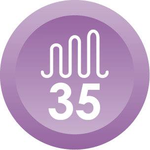 35 intensity levels icon