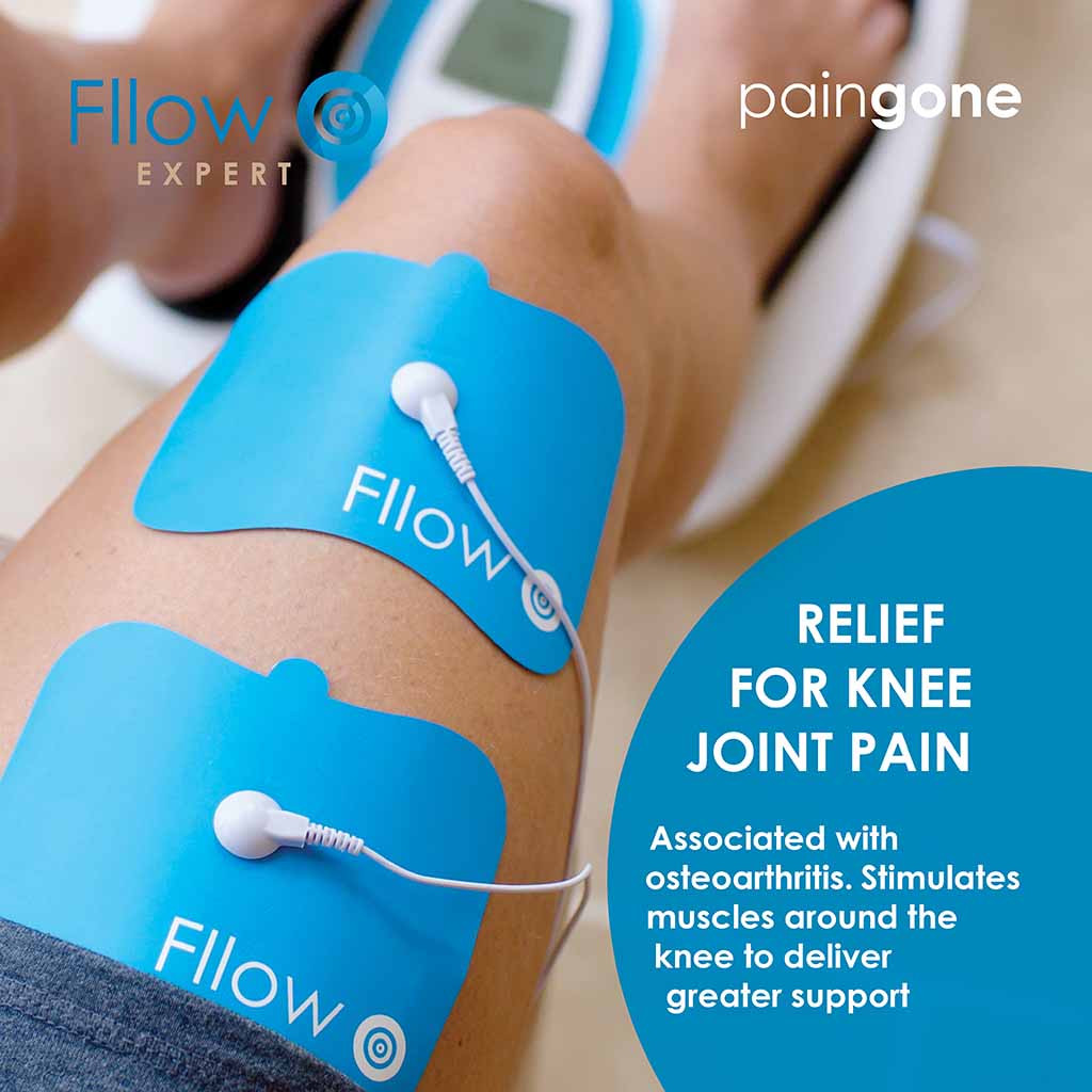 Associated with osteoarthritis. Stimulates muscles around the knee to deliver greater support