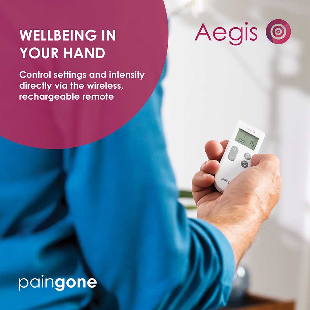 Well being at your fingertips, control Tens intensity through our wireless remote