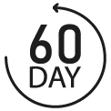 Sixty-day money back guarantee icon
