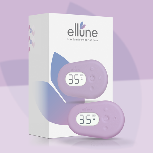 Ellune product image with the box behind it