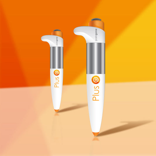 Product image of two Paingone Plus pens